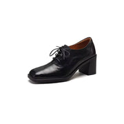 genuine leather lace-up oxford shoes, view 2 - MRSLM
