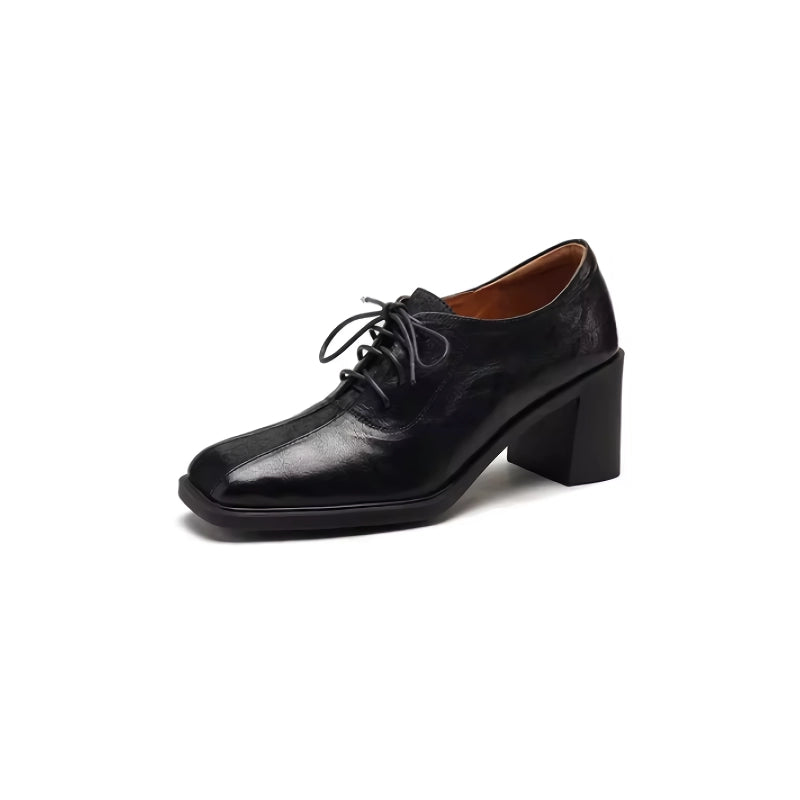 genuine leather lace-up oxford shoes, view 2 - MRSLM