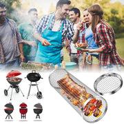 Stainless steel rolling BBQ basket, view 7 - MRSLM