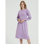 long sleeve knitted sweater dress, view 5 - MRSLM