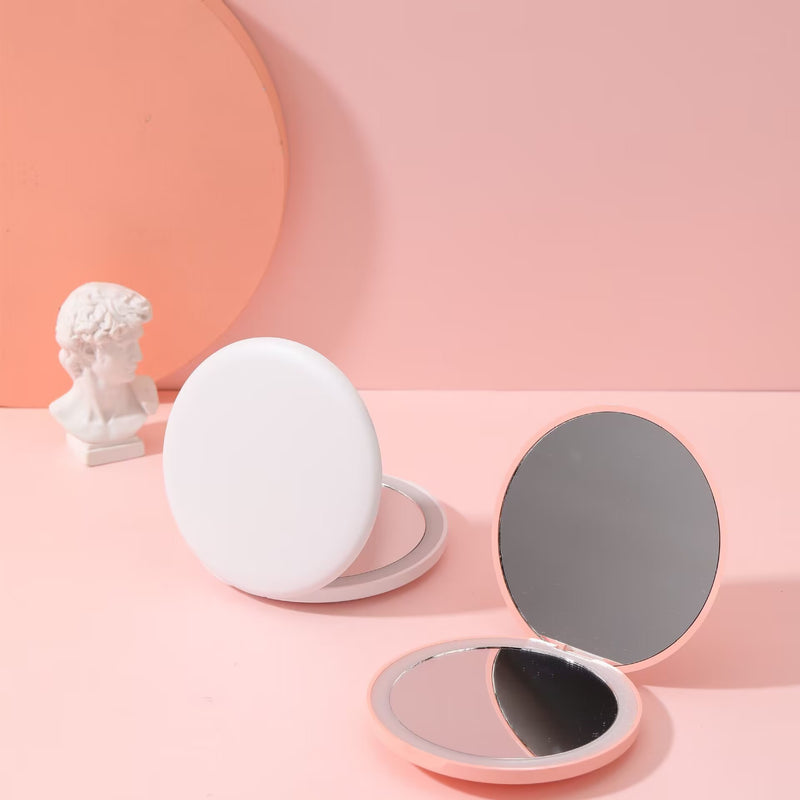 led light foldable makeup mirror, view 5 - MRSLM