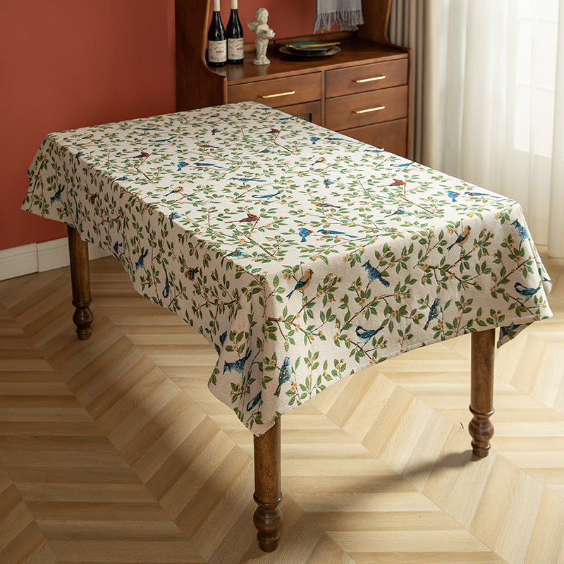 American country style jacquard table cloth, view 2 - MRSLM