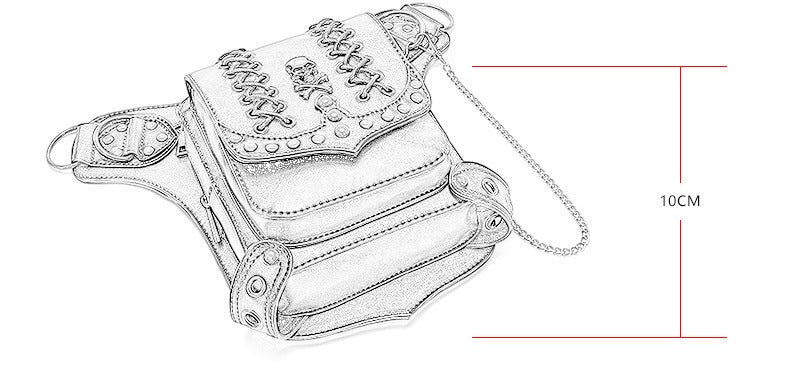 retro cycling waist bag, view 3 - MRSLM