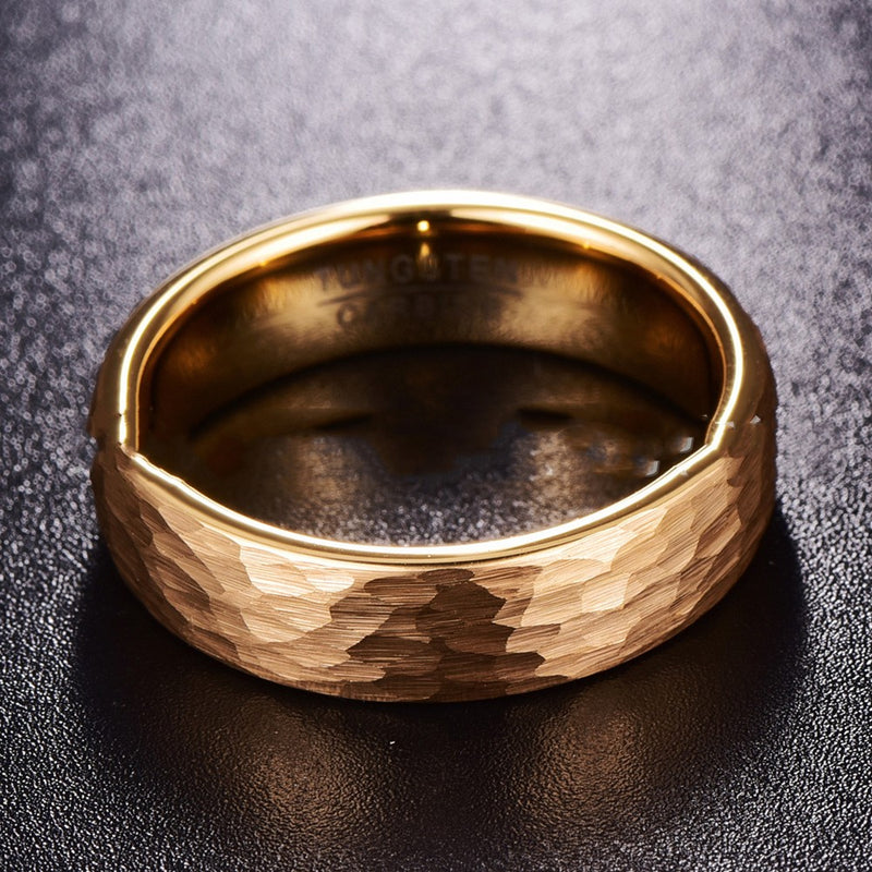 gold plated tungsten steel ring 6mm, view 3 - MRSLM
