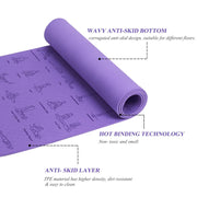 non-slip yoga and fitness mat, view 5 - MRSLM