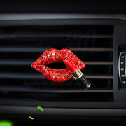 red lips car air freshener clip, view 4 - MRSLM