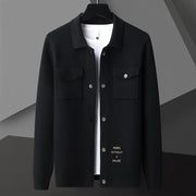 men's chenille cardigan sweater coat, view 4 - MRSLM