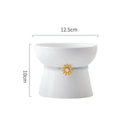 elevated ceramic cat bowl, view 2 - MRSLM