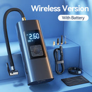 portable 30w car tire inflator with double cylinder air pump, view 2 - MRSLM