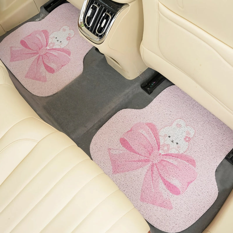 Cute bow cartoon car floor mats, view 7 - MRSLM