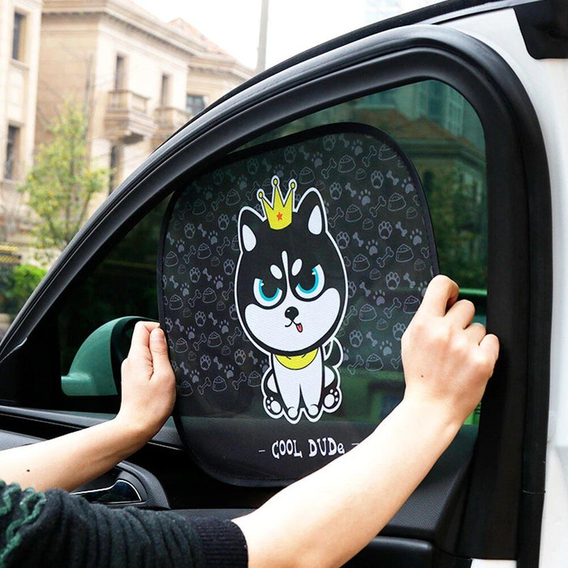 cartoon animal car window sunshades, view 9 - MRSLM