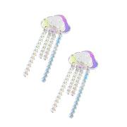 iridescent cloud stud earrings, view 5 - MRSLM