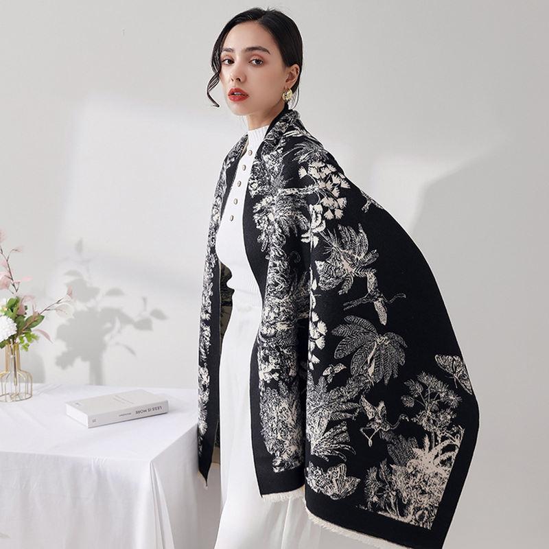 cashmere floral scarf - MRSLM