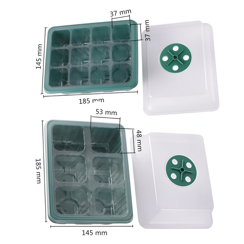 seed starter tray kit with led grow lights, view 8 - MRSLM