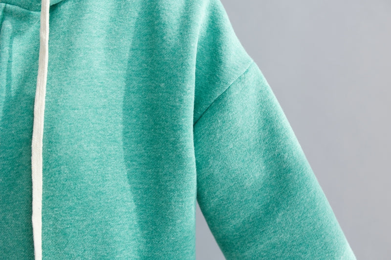 women's plus size fleece hooded zip coat, view 9 - MRSLM