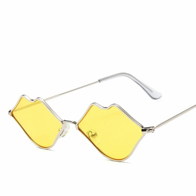 red lips cat eye sunglasses, view 5 - MRSLM