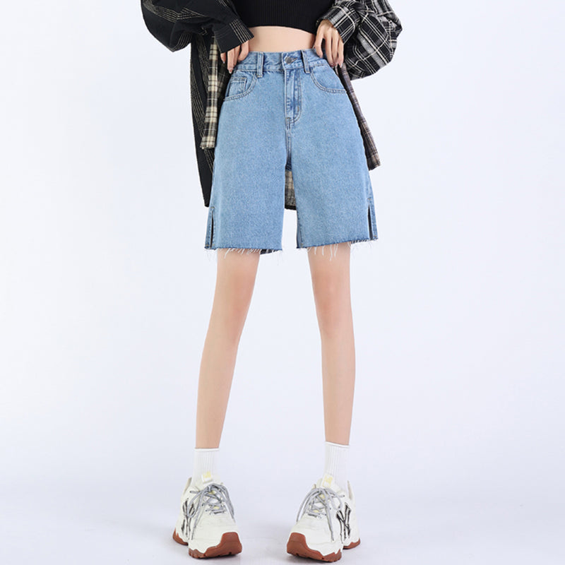 denim shorts, view 3 - MRSLM