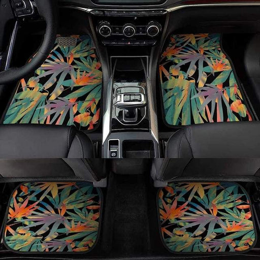 plant print universal car floor mats - MRSLM
