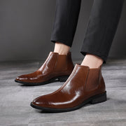 men's leather chelsea boots, view 11 - MRSLM