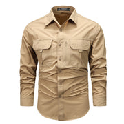Retro workwear overshirt, view 5 - MRSLM