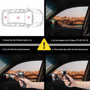 car safety hammer and seatbelt cutter, view 10 - MRSLM