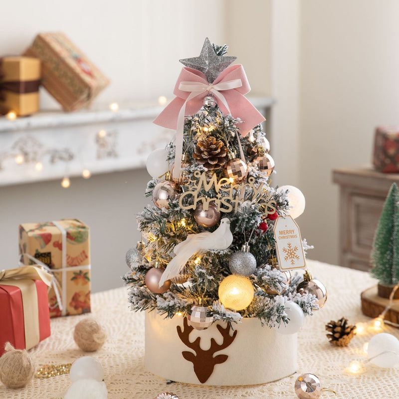 flocked snow Christmas tree, view 2 - MRSLM