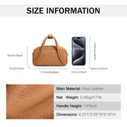mini bowling bag with litchi pendant, view 8 - MRSLM