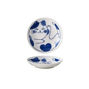 lucky cat ceramic dish, view 5 - MRSLM