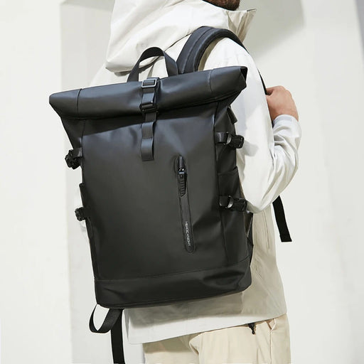 expandable roll-top laptop backpack - MRSLM