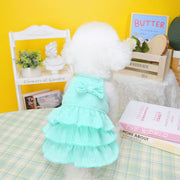 spring princess dog dress, view 6 - MRSLM