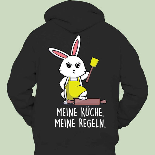 kitchen rabbit back print unisex hoodie - MRSLM