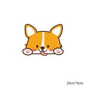 corgi dog pvc car sticker, view 5 - MRSLM