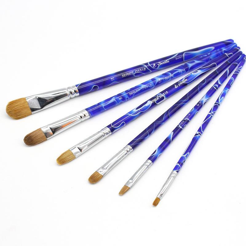 6-piece filbert paintbrush set - MRSLM