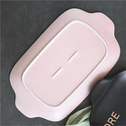 nordic porcelain dish with handles, view 4 - MRSLM