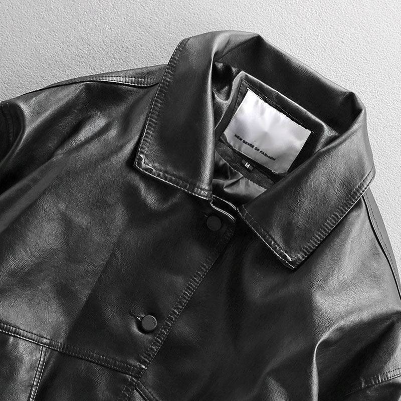 Loose double-breasted motorcycle jacket, view 2 - MRSLM