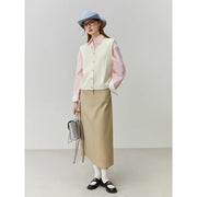 v-neck knitted vest, view 4 - MRSLM