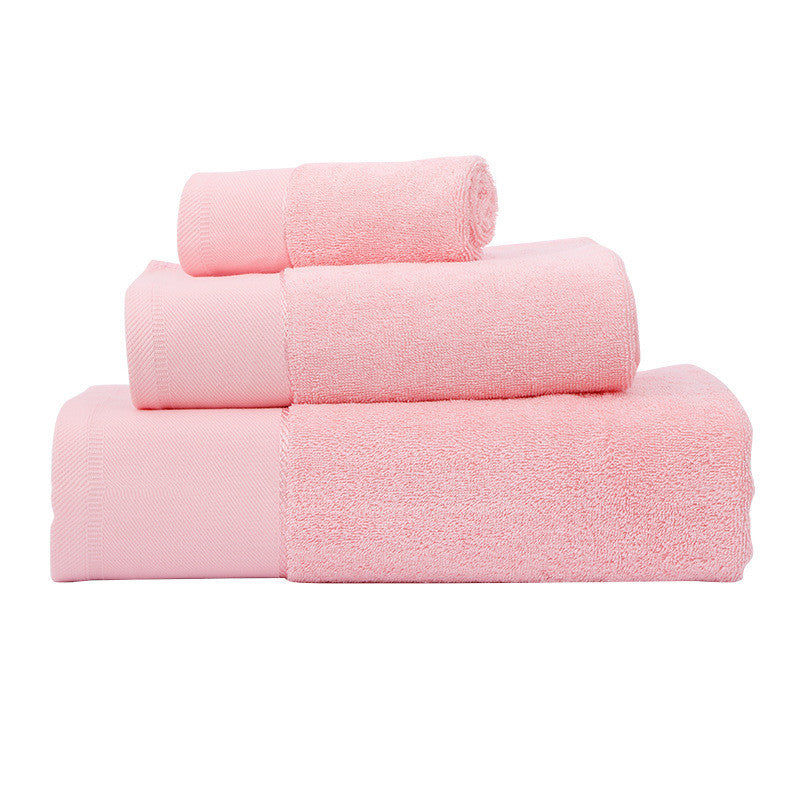 Cotton three-piece towel set, view 6 - MRSLM