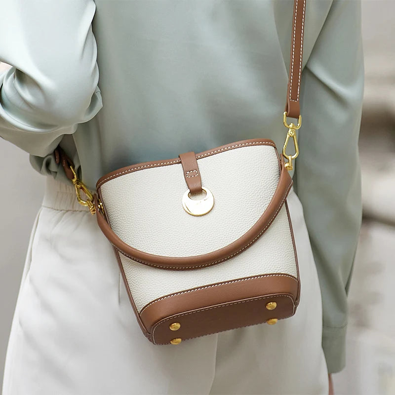 genuine leather tote bag for women, view 4 - MRSLM