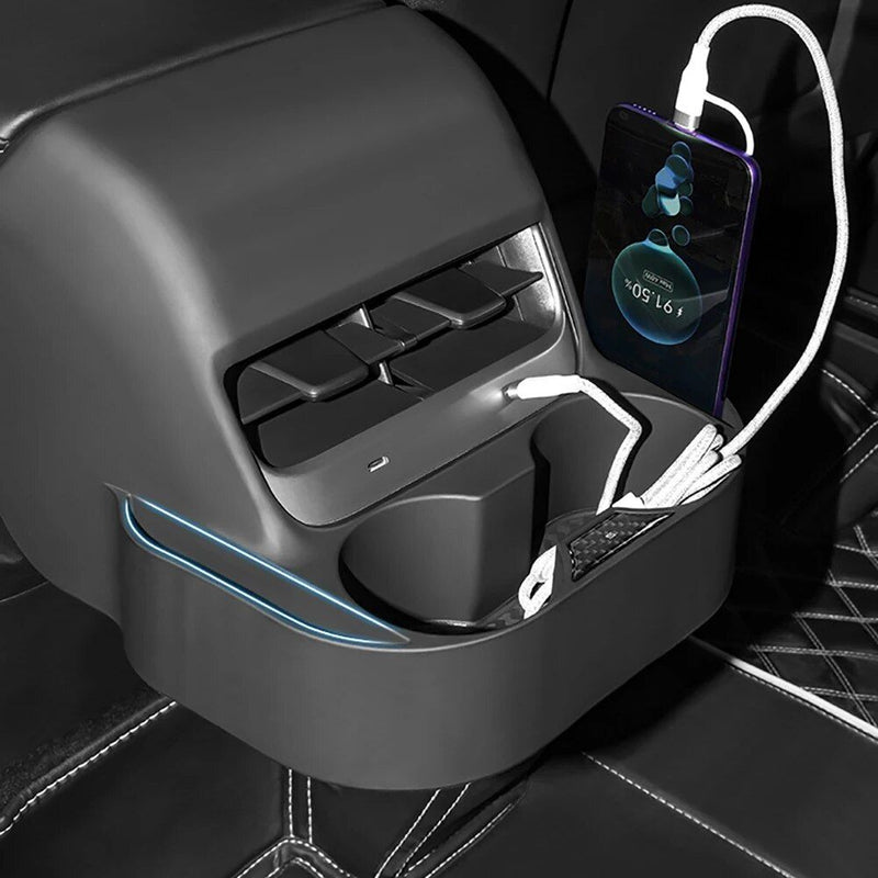rear seat air vent cup holder for model 3 and y, view 5 - MRSLM