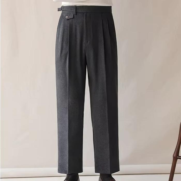 men's high waist suit pants - MRSLM