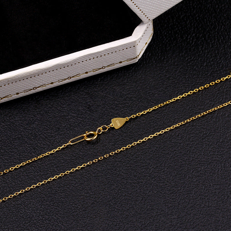 rough cross pattern silver chain necklace, view 5 - MRSLM