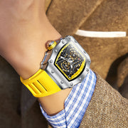 men's sports automatic silicone watch, view 9 - MRSLM