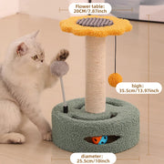 compact cat climbing frame with sisal post, view 3 - MRSLM