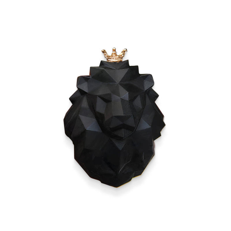 crowned lion car air freshener, view 2 - MRSLM