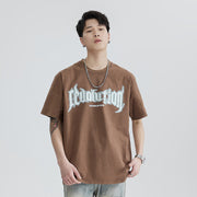 men's washed look cotton T-shirt - MRSLM