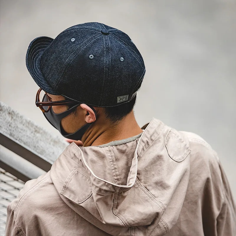 oversize denim golf cap, view 5 - MRSLM