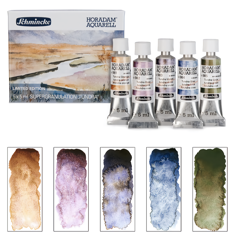 5-color tubular watercolor paint set, view 13 - MRSLM