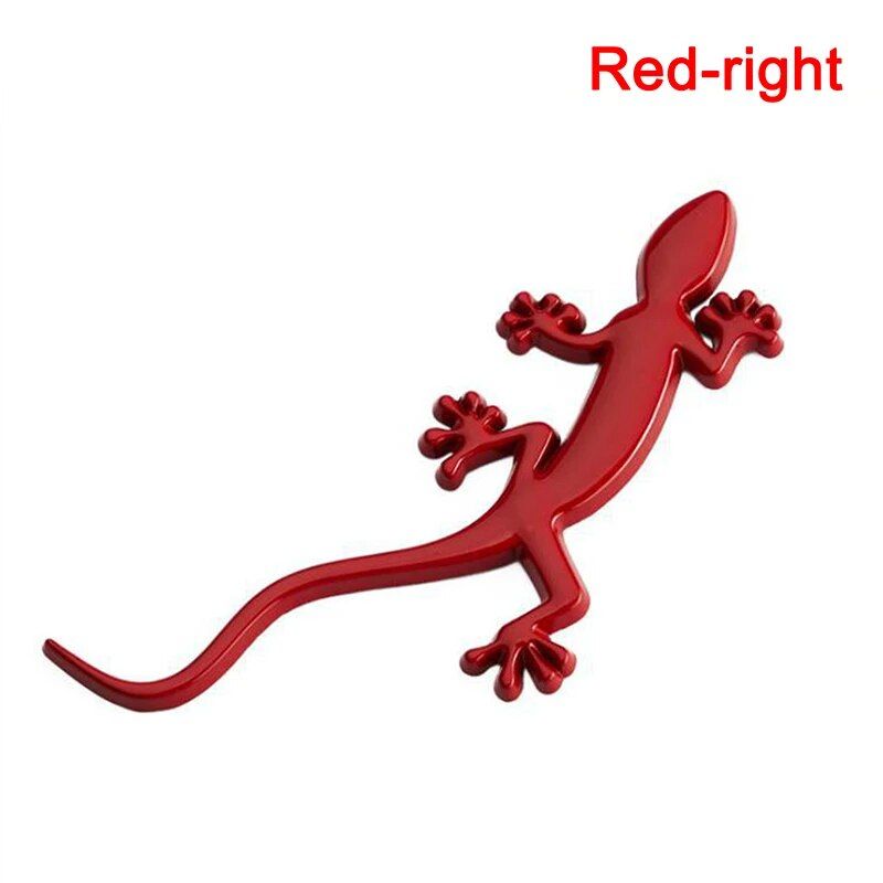 reflective gecko lizard car decal, view 2 - MRSLM
