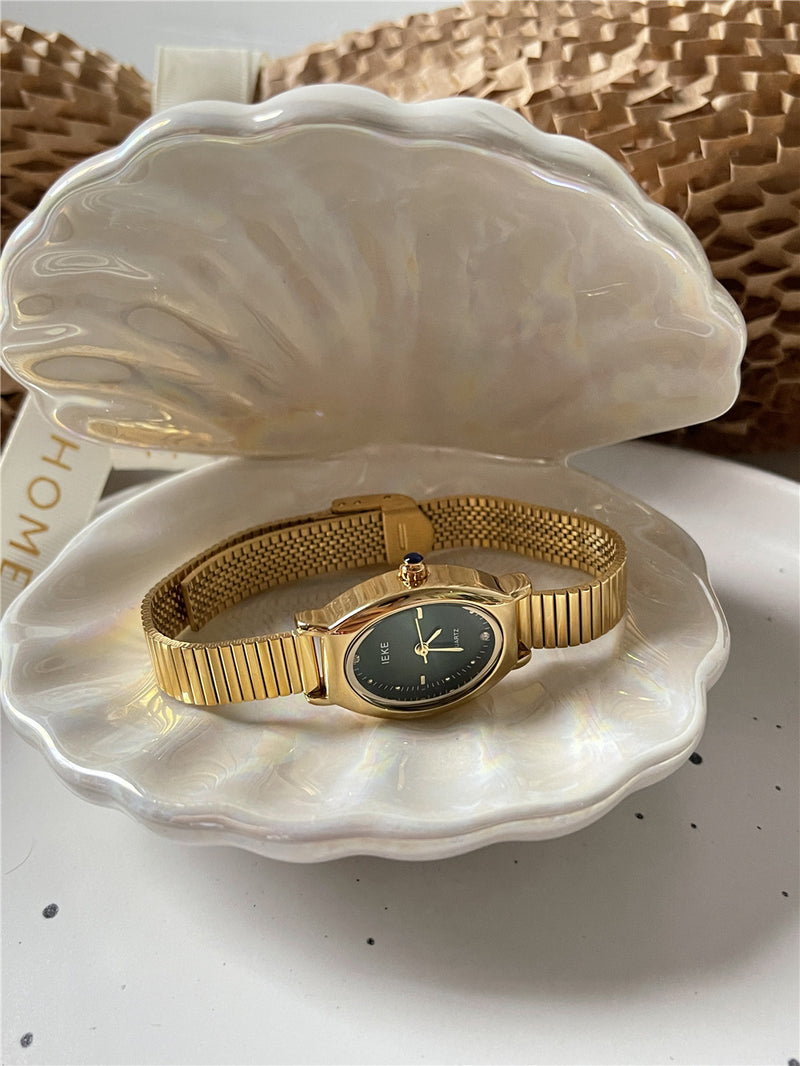 oval quartz watch for women, view 4 - MRSLM