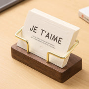 wooden business card holder, view 4 - MRSLM